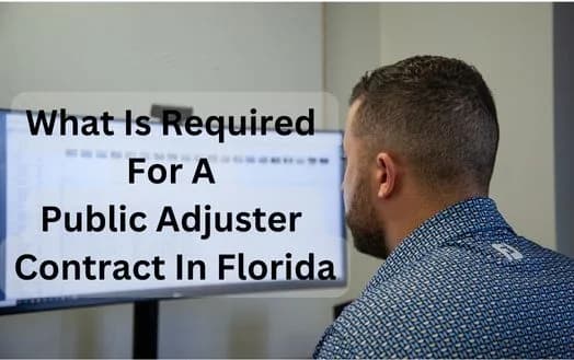 What Is Required For A Public Adjuster Contract In Florida